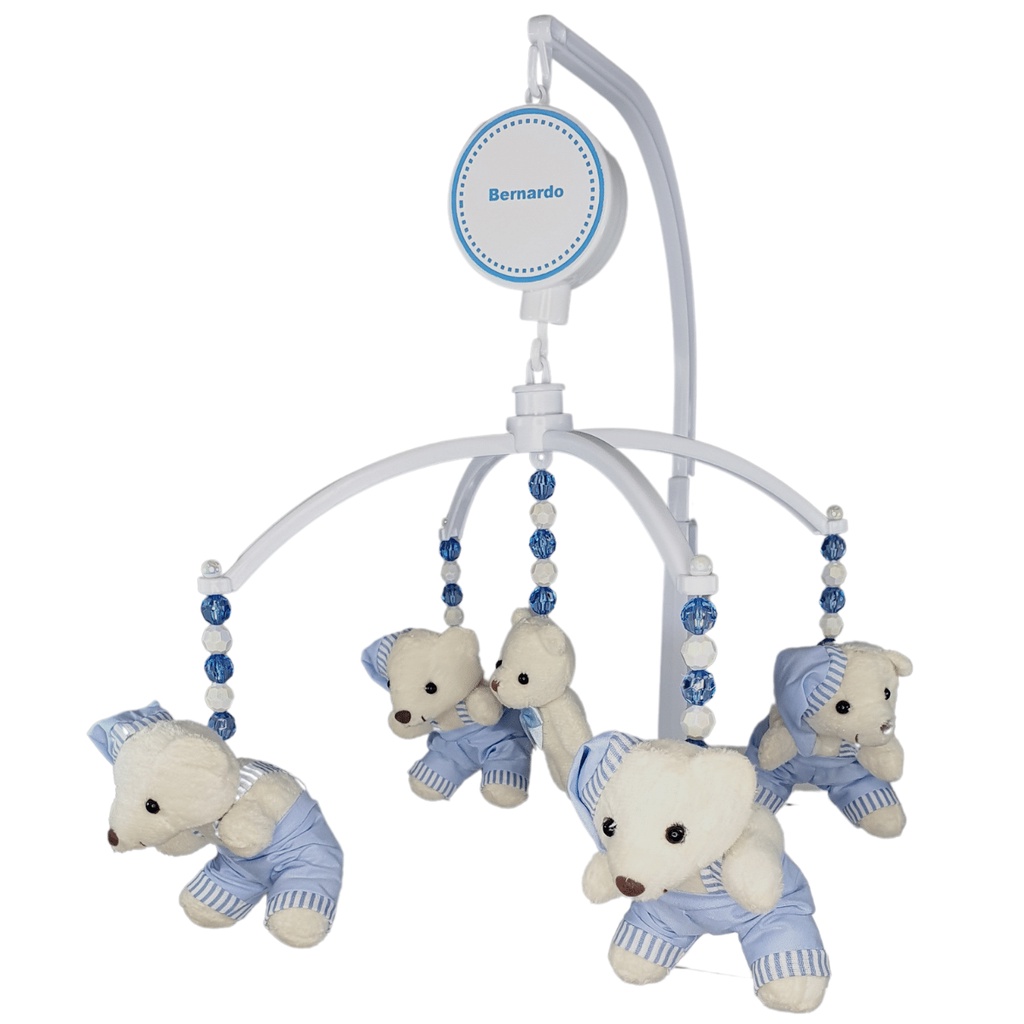 Mobile Bebe Berço Musical E Giratório Urso Principe Azul - Pequeninos -  Móbile e Arco - Magazine Luiza