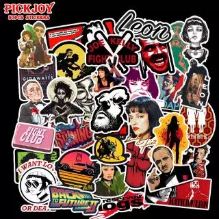 50 Pcs Filme Clássico Adesivos Para Bagagem Laptop Diy Kill Bill Pulp Fiction Cartaz Adesivo À Prova D 'Água