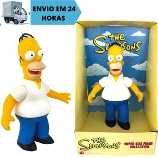 Boneco Homer Simpson Grande Articulável 23 cm Coleção Os Simpsons Origina