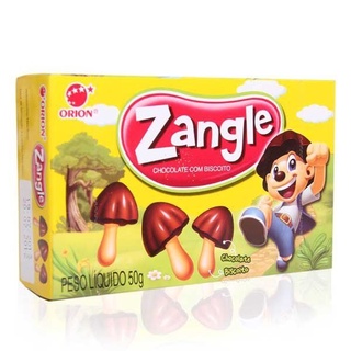 BISCOITO COM COBERTURA DE CHOCOLATE ZANGLE FORMATO COGUMELO ORION - 50 ...