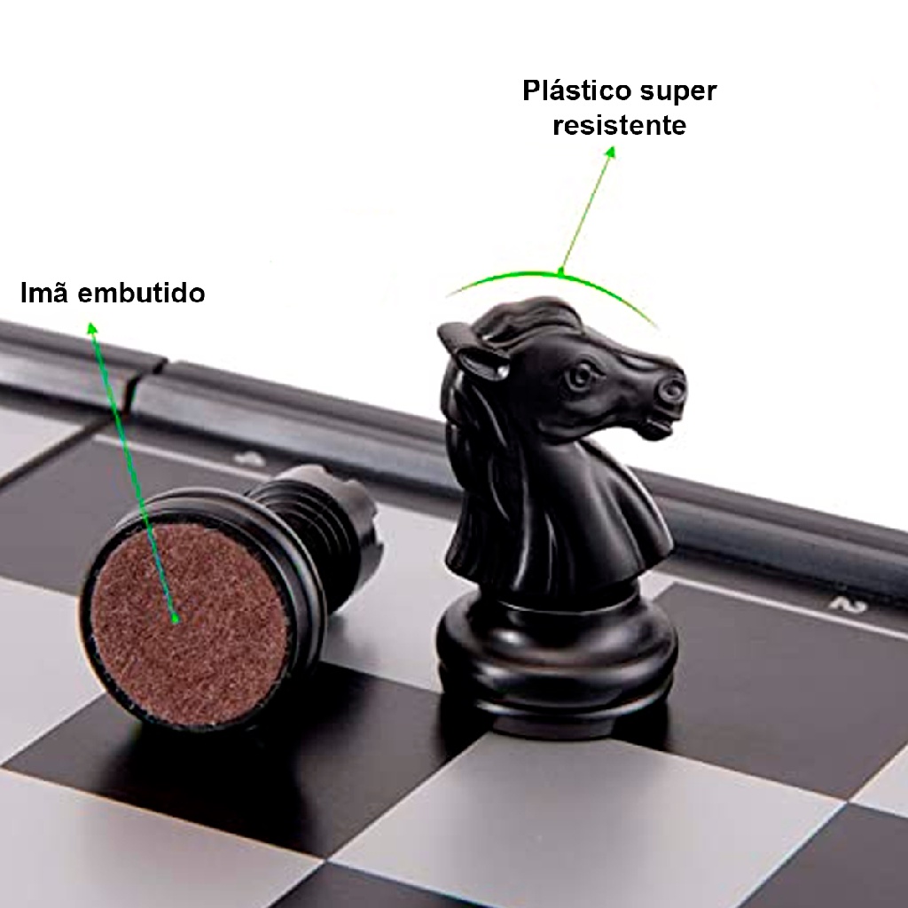 DFJU Conjunto de xadrez real, peças de xadrez de bronze, 30 x 30 cm, com  tabuleiro de xadrez dobrável magnético, presente casual de jogo 3D para  ideias de crianças e adultos, presentes (