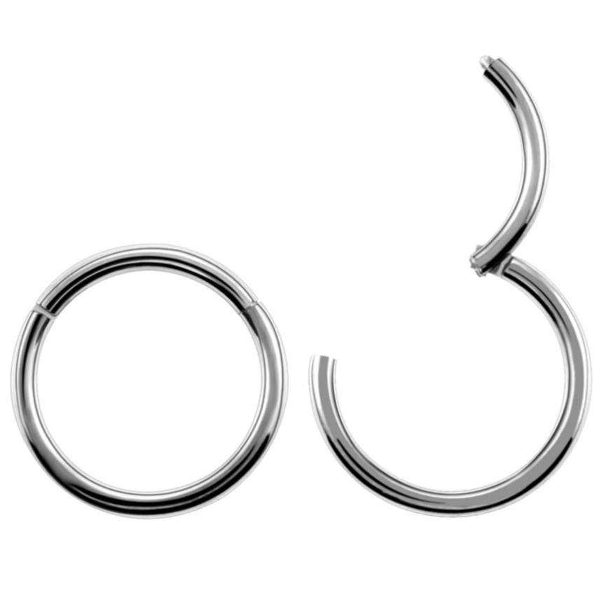 Piercing argola clicker haste fininha cravejada - Titânio G23 ou PVD  GoldPiercingsBub Gli Piercings & Trend´s