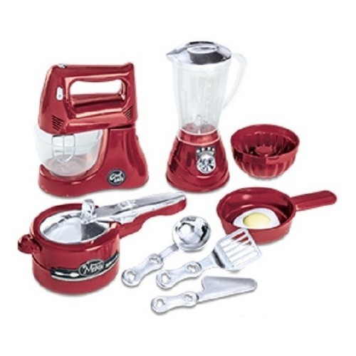 Kit Cozinha Infantil Joguinho De Outelaria Mini Chef Cor Rosa-chiclete