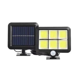 Luminária Solar Parede 120 Cob Sensor Presença 3funções Sep/