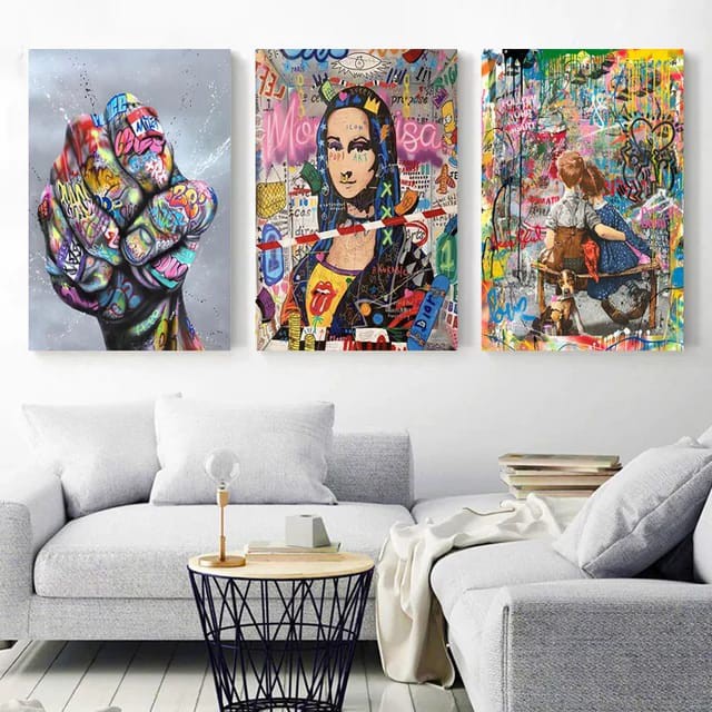 Conjunto Quadros Decorativos 3 peças 25x25 Xadrez - Arte na Arte