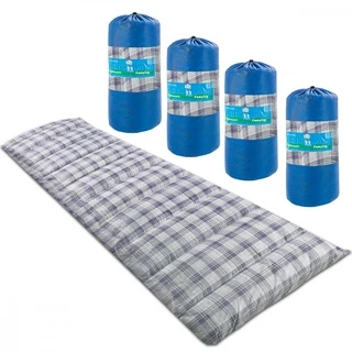 Kit 4 Colchonete Camping Acampamento Solteiro Pesca Retiro Ginástica 190x60cm - Emcompre