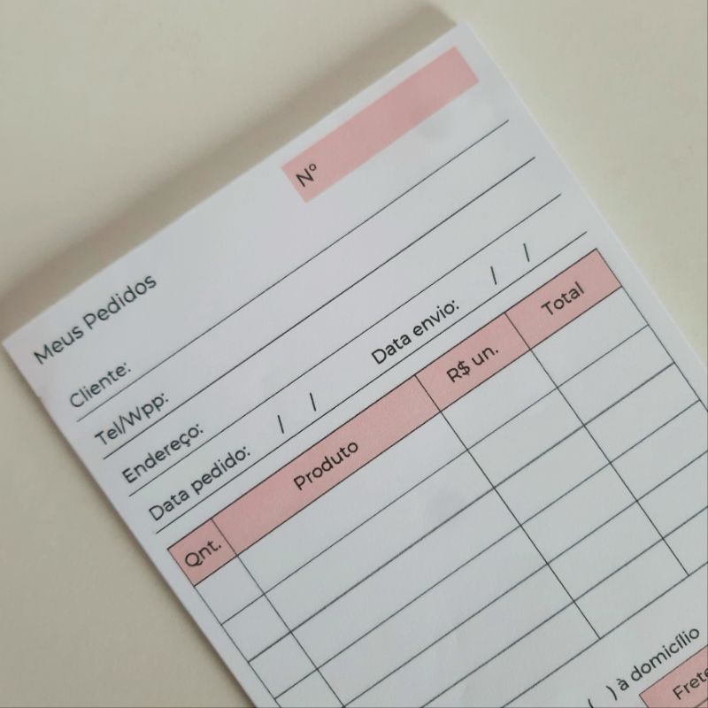 Bloco de pedidos meus pedidos Shopee Brasil