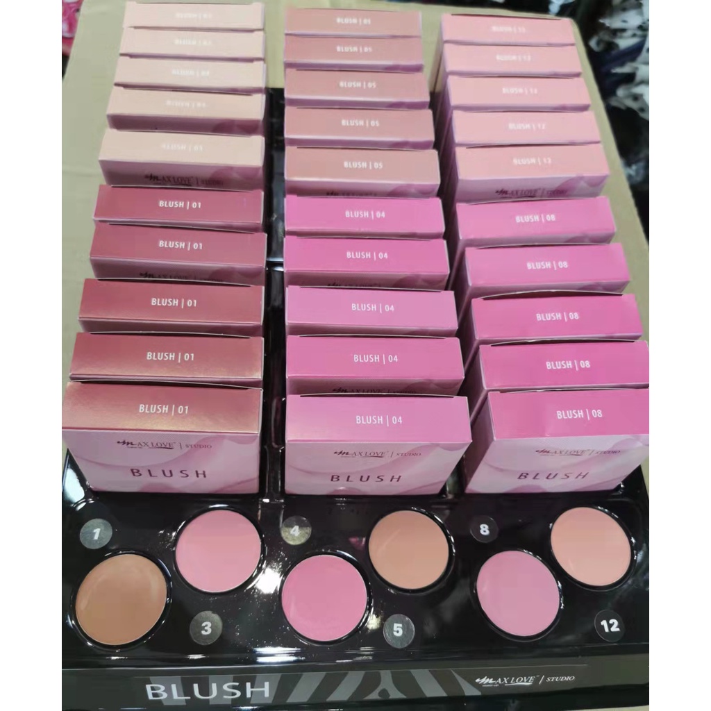 Blush Facial Make de Cor 01 a 12 Max Love Shopee Brasil