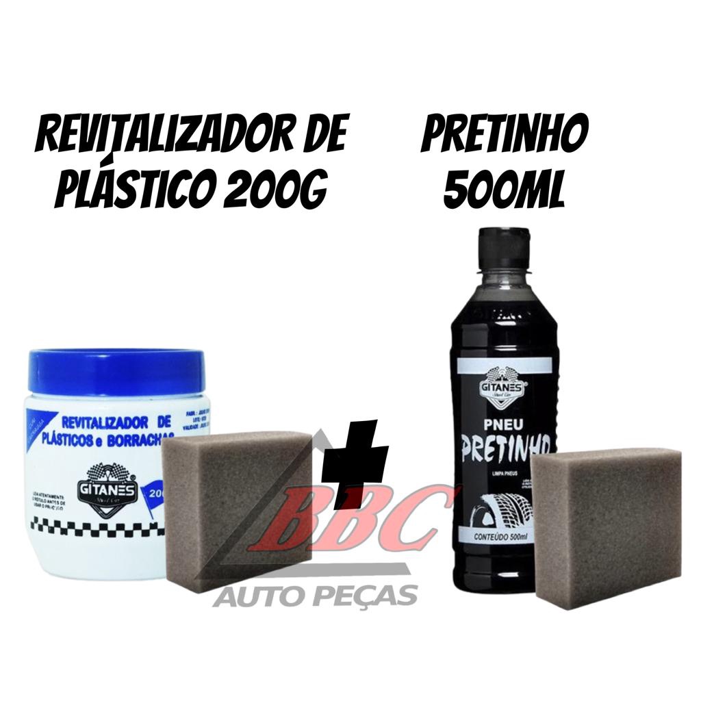 Revitalizador De Plástico + Pretinho Liquido Gitanes