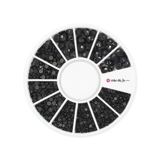 Disco De Strass Preto 2 3 E 4mm Para Decoração De Unhas