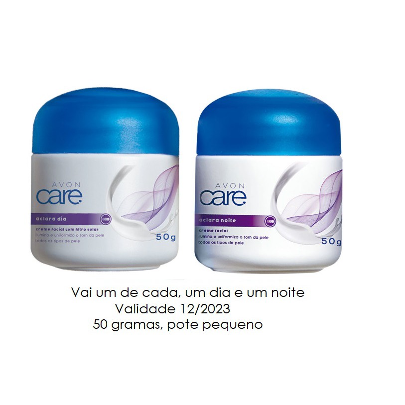 Avon care aclara creme facial noite 50G na Americanas Empresas