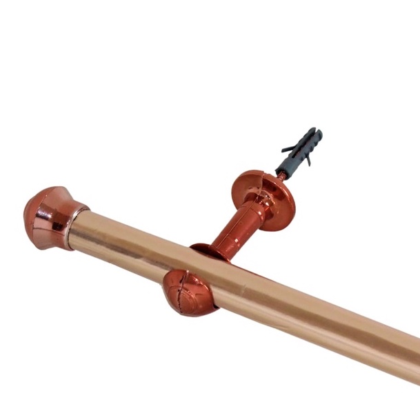 Varão Simples Para Cortinas 2,00mts 28mm Rose Gold