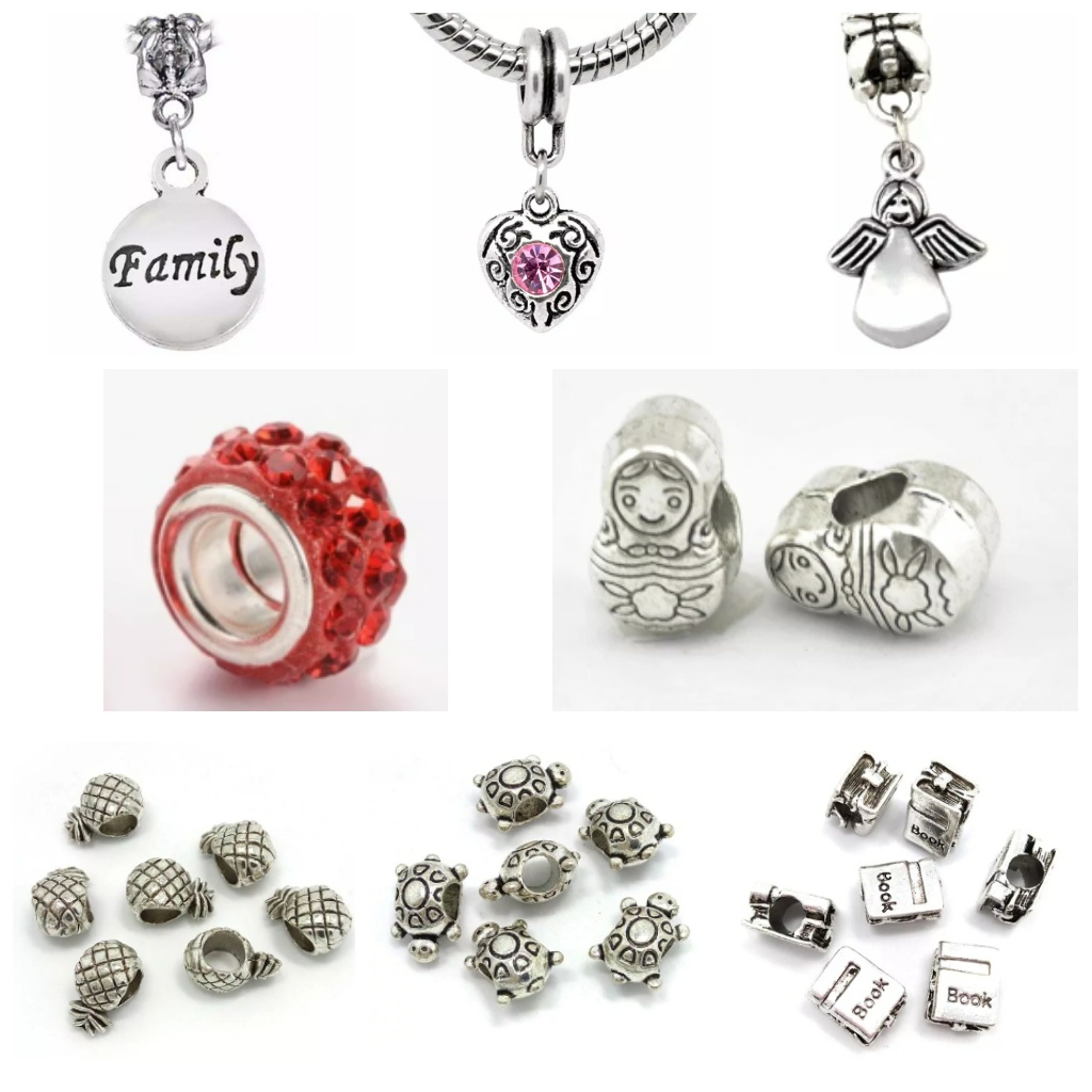 Bijuteria 1 peça Berloque pingente lindos modelos, escolha o seu!