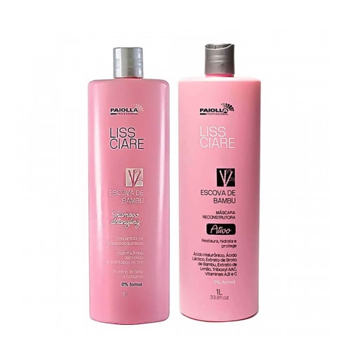 Progressiva Paiolla Bambu Liss Ciare Selagem Kit Sem Formol Paiola ...