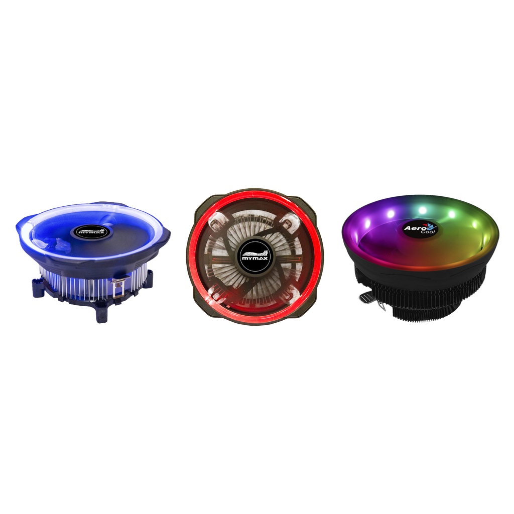 Cpu Cooler Processador Intel Amd Universal Com Led AZUL VERMELHO RGB PC ...