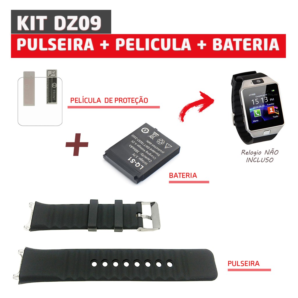 Bateria discount smartwatch dz09