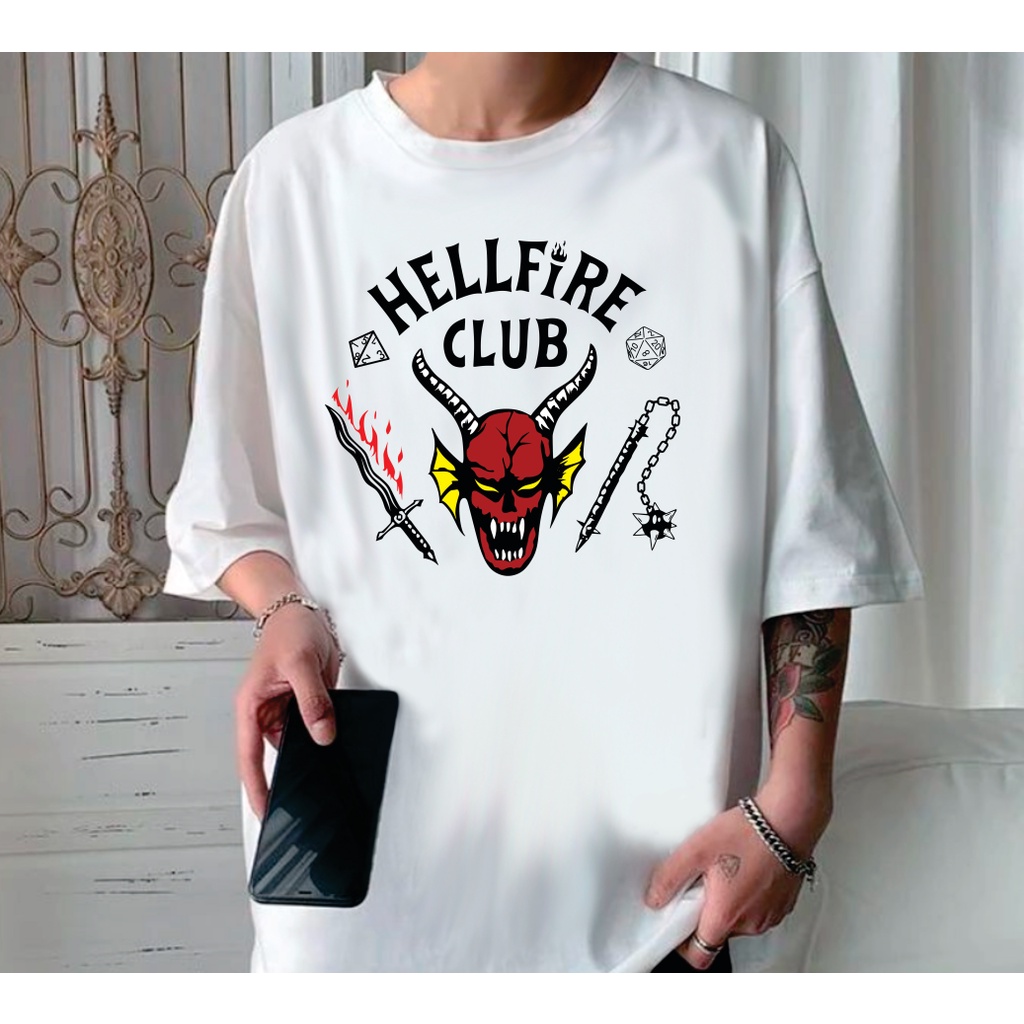 Hellfire Club Camiseta Stranger Things Manga Larga Stranger Things