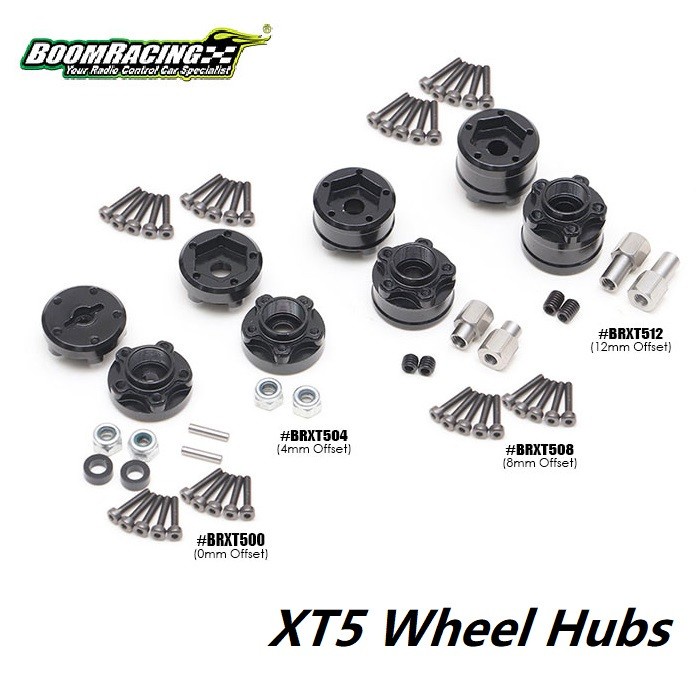 Boom Racing Hex 12mm XT5 Adaptadores De Cubo De Roda De Liga Leve XT508 ...
