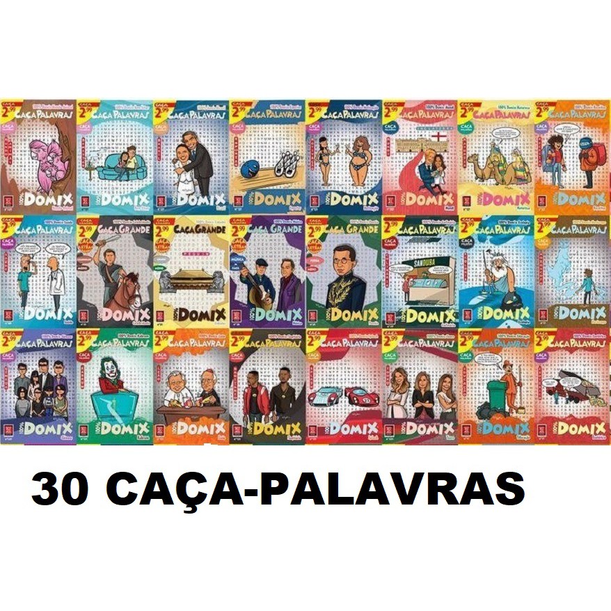 Kit 3 Revistas Coquetel Caça Palavras Busca Palavras Cata Palavras Total  129 Páginas