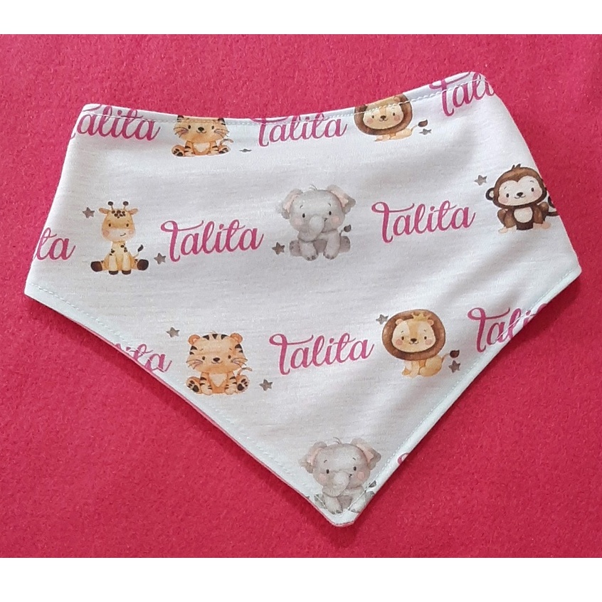 Babador bandana para bebê personalizado