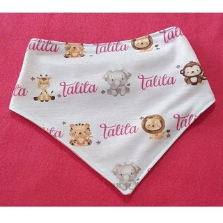 Babador bandana para bebê personalizado