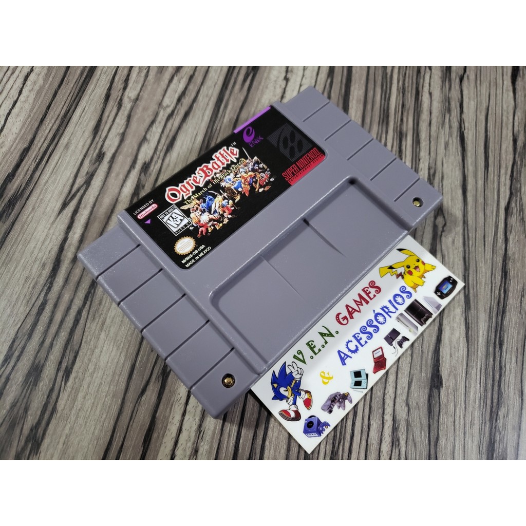 OGRE BATTLE EM INGLES P/ SUPER NINTENDO + GARANTIA!!!!!!