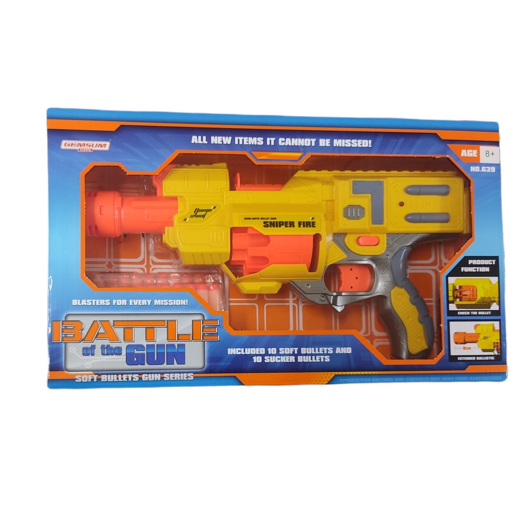 Nerf N-strike Attack Unit Pistola Lançador Azul