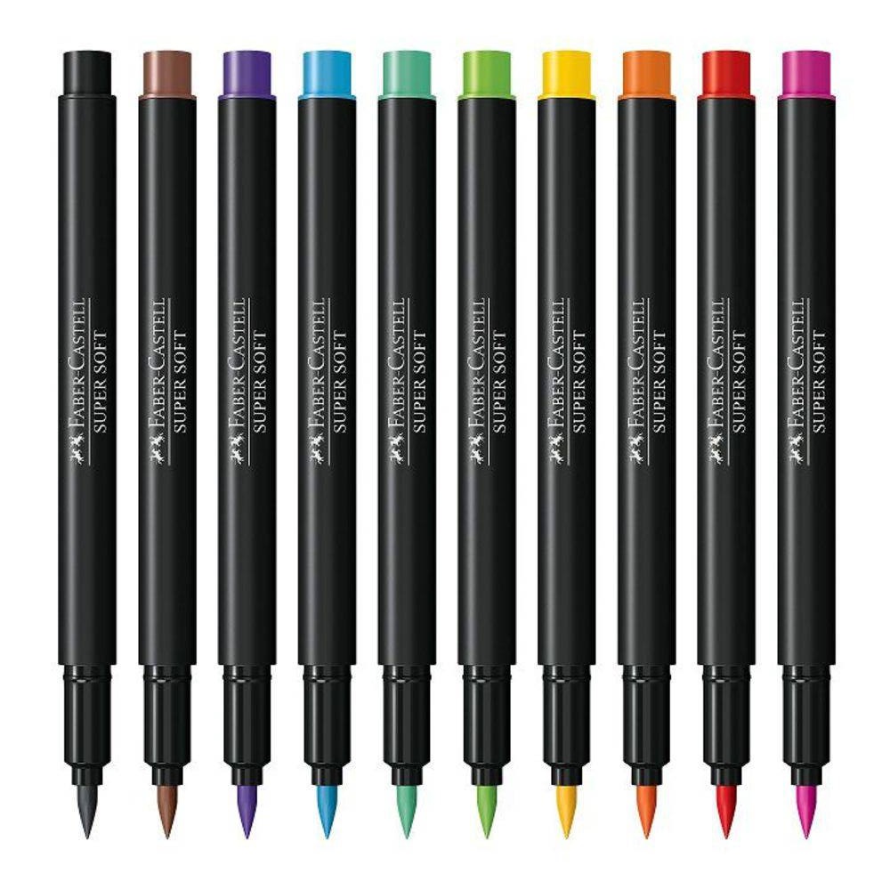 Caneta Brush Supersoft Faber Castell Ponta Pincel - Unidade