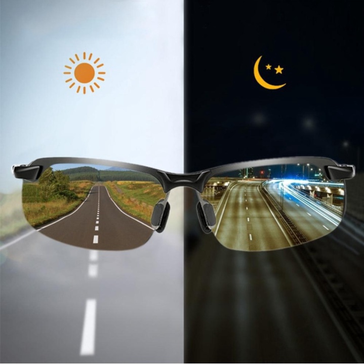 Óculos De Sol Fotocrômicos Homens Descoloração Camaleão Polarizado UV400
