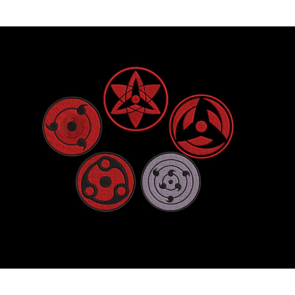 Patch Bordado Naruto Nuvem Akatsuki - Moda Patch