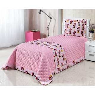 Cobre Leito Kids Solteiro Infantil 3pcs Personagens Disney