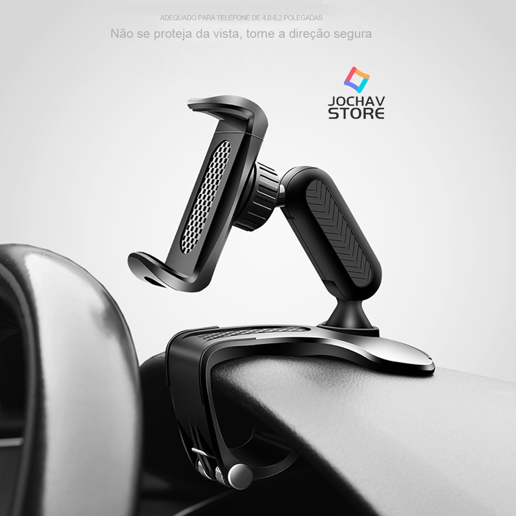 Suporte Para Celular Carro Painel Universal 360º Ajustável Telefone ...