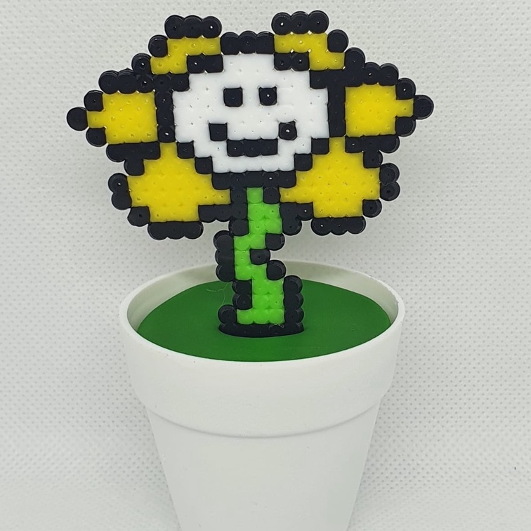 Flowey Undertale Flower Overworld Sprite Magnet Perler Bead Art