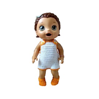 Roupas com sapatinho para boneca baby Alive de 28-35cm cores sortidas  vários modelos