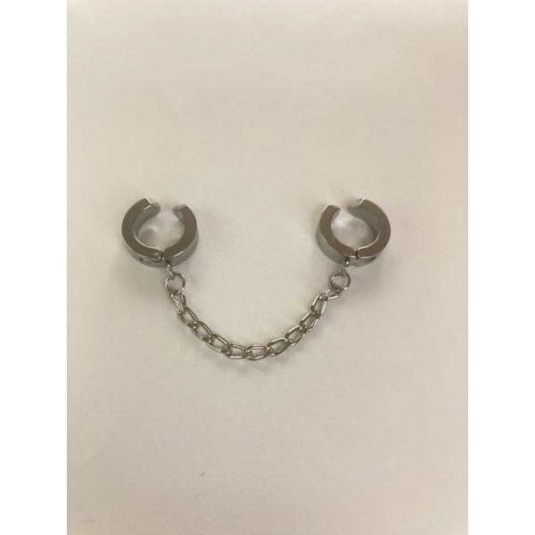 brinco argolas de pressao corrente moda piercing kpop