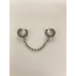 brinco argolas de pressao corrente moda piercing kpop