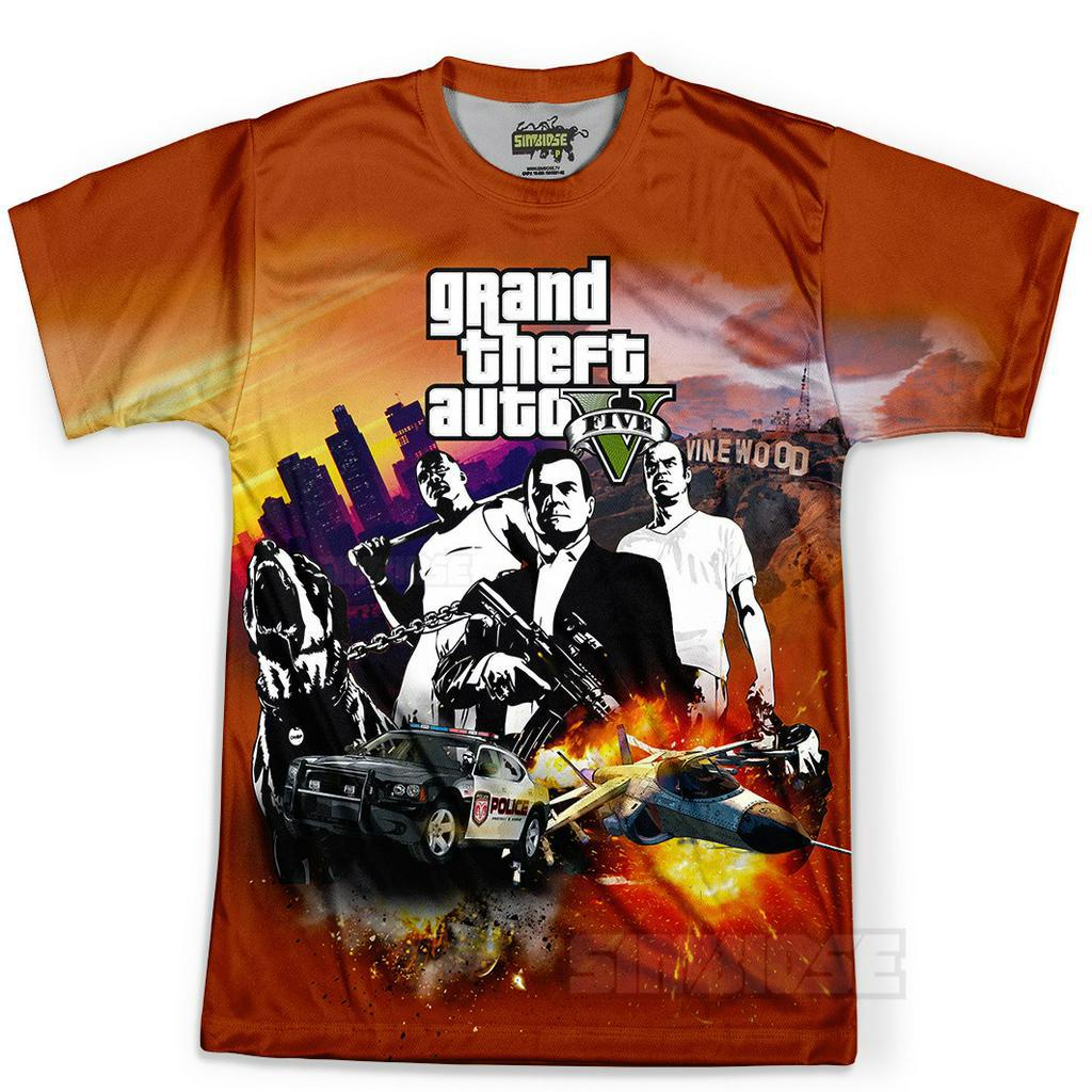 Grand Theft Auto T Shirt Novo Jogo GTA San Andreas Grand Theft