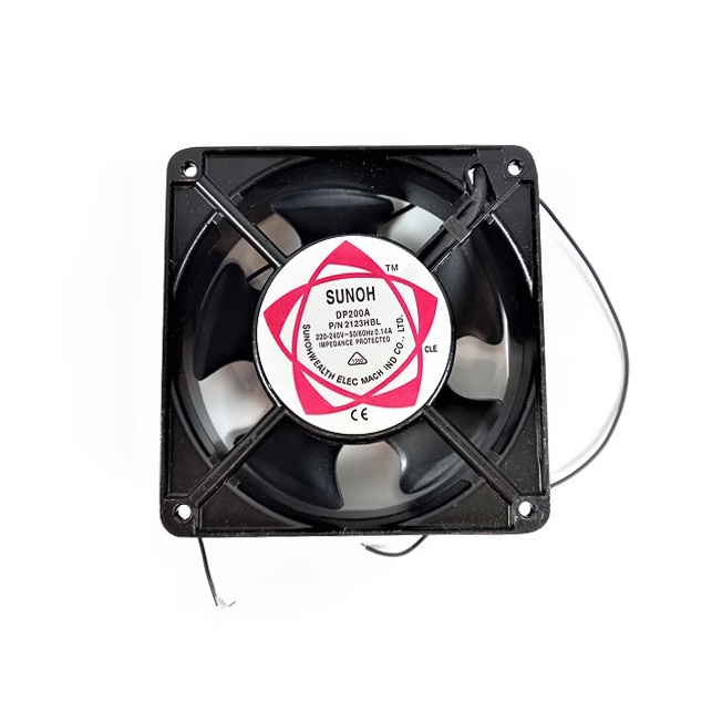 Cusstally Ventola Di Raffreddamento 120x120x38 Mm - CA 220V-240V 0,14A - Senza Spazzole, Metallo E Plastica, Cavi Di Alimentazione - Per Apparecchiature Elettroniche