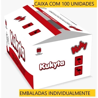 Paçoca Rolha Kukyta Caixa com 100 unidades Paçoquinha Embalada Individual
