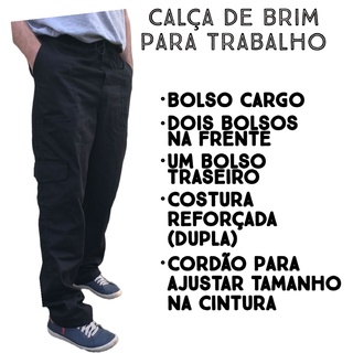 Calça jeans masculina modelo Slim fit para uniformes e fardamentos