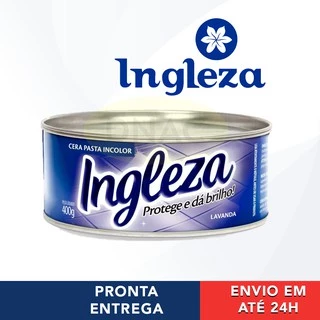 Cera Pasta Ingleza Incolor Carnaúba 400g Mármore Piso Móveis