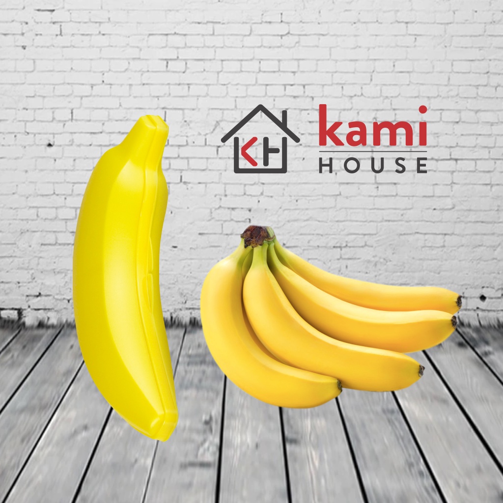 Banana Keeper On The Go - Custodia da viaggio per esterni, senza BPA, protezione per frutta, portatile, porta banane, per portapranzo, confezione da 2 pezzi, giallo (porta banane