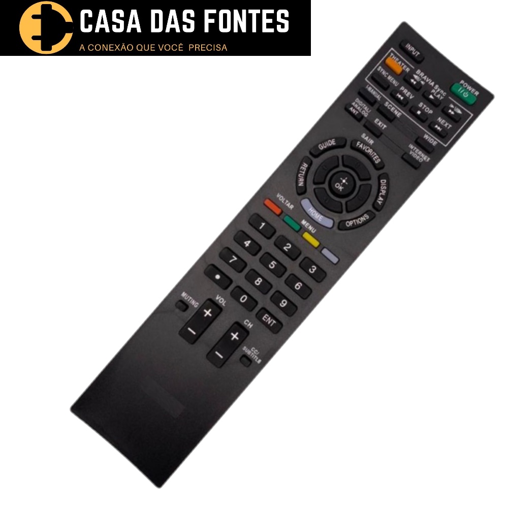 Controle Remoto Tv Lcd Led Sony Bravia Shopee Brasil