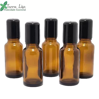 Frasco Vidro Âmbar Roll On 30mL (5 Unidades)