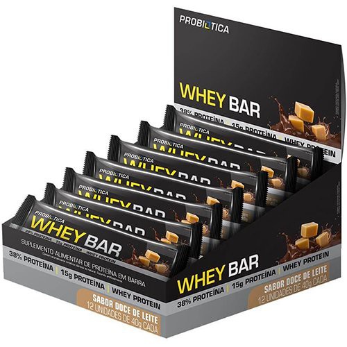 Whey Bar Protein – Barrinha de Proteína Probiótica – 12 Unid x 40g (480g)