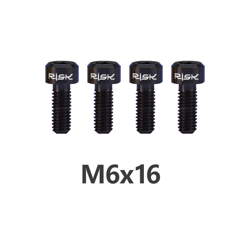 RISK 4 Pcs M6x18mm M6x20mm Liga De Titânio Parafuso Para Pinça De