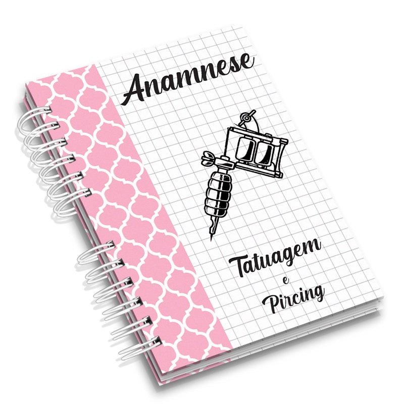 Caderno Ficha De Anamnese Tatuagem Shopee Brasil