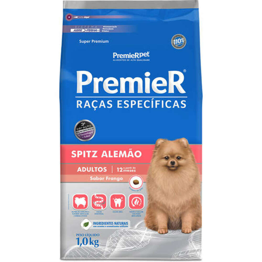 RAÇÃO PREMIER SPITZ ALEMAO ADULTO 1KG | Shopee Brasil