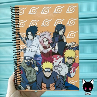 Caderno Akatsuki Anime Naruto e Colar Nuvem Vermelha