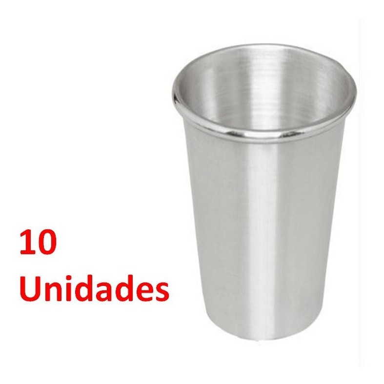 Jogo de copo americano 200ml (10 Peças) - Alumínios Ceará